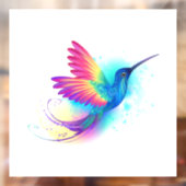 Autocollant Pour Fenêtre Exotic Rainbow Hummingbird (Feuille 2)