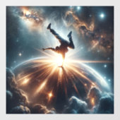 Autocollant Pour Fenêtre Explosion de rupture galactique dans l'espace prof (Feuille)