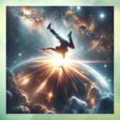 Autocollant Pour Fenêtre Explosion de rupture galactique dans l'espace prof (Feuille 3)