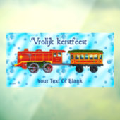 Autocollant Pour Fenêtre Express de Noël - Vrolijk kerstfeest (Feuille 3)