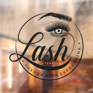 Autocollant Pour Fenêtre Extensions Eyelash de luxe générique Spa de salon