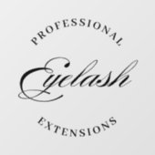 Autocollant Pour Fenêtre extensions eyelash professionnelles minima moderne (Feuille)