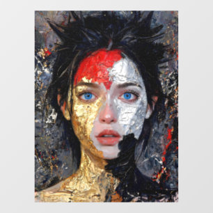 Autocollant Pour Fenêtre Eyes Of The Ember – “Portrait de braises”