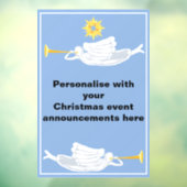 Autocollant Pour Fenêtre Faire-part des anges de Noël (Feuille 3)