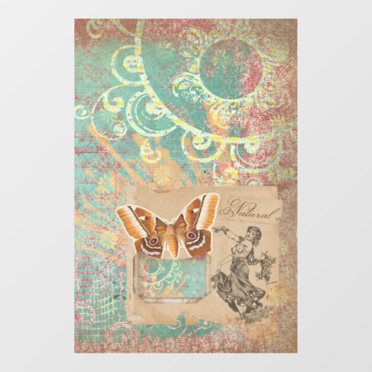 Autocollant Pour Fenêtre Faire preuve de créativité (Feuille)