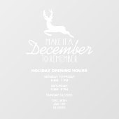 Autocollant Pour Fenêtre Faisons un décembre à se souvenir, Noël (Feuille)