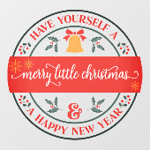 Autocollant Pour Fenêtre Faites des affaires joyeuses pour Noël (Feuille)