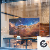 Autocollant Pour Fenêtre Falaises cosmiques Carina Nebula Space Webb Telesc (Fenêtre de café)