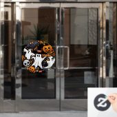 Autocollant Pour Fenêtre Fantômes Monstres mignons Éffrayants et Déplaisant (Porte de bureau)