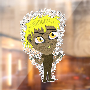 Autocollant Pour Fenêtre Farty Fingers Chibi