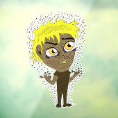 Autocollant Pour Fenêtre Farty Fingers Chibi (Feuille 3)