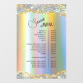Autocollant Pour Fenêtre Faux Gold Iridescente Parties scintillant Foil Ser (Feuille)