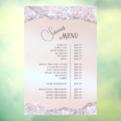 Autocollant Pour Fenêtre Faux Iridescente Parties scintillant rose Foil Ser (Feuille 3)