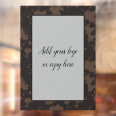 Autocollant Pour Fenêtre Faux Vache Imprimer Noir et Brown Clou de fenêtre (Feuille 2)