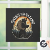 Autocollant Pour Fenêtre FDT résister à l'ours Foxtrot Delta Tango (Maison)