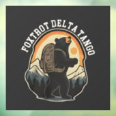 Autocollant Pour Fenêtre FDT résister à l'ours Foxtrot Delta Tango (Feuille 3)
