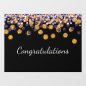 Autocollant Pour Fenêtre Félicitations Sparkle Parties scintillant Drop (Feuille)