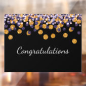 Autocollant Pour Fenêtre Félicitations Sparkle Parties scintillant Drop (Feuille 2)