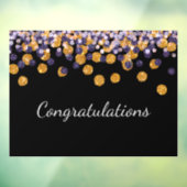 Autocollant Pour Fenêtre Félicitations Sparkle Parties scintillant Drop (Feuille 3)