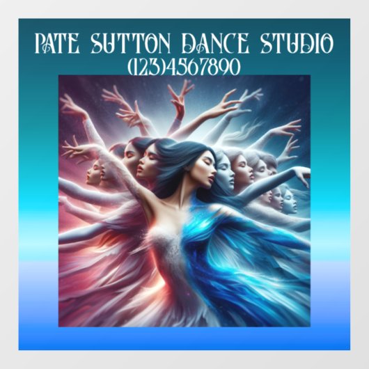 Autocollant Pour Fenêtre FEMME QUI DANSE Art MAGNIFIQUE (Feuille)