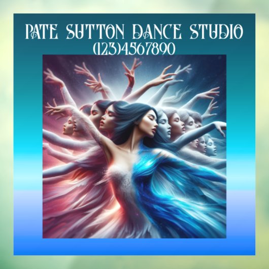 Autocollant Pour Fenêtre FEMME QUI DANSE Art MAGNIFIQUE (Feuille 3)