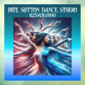 AUTOCOLLANT POUR FENÊTRE FEMME QUI DANSE D'ART MAGNIFIQUE (Feuille 3)