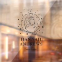 Femme, soleil, lune, étoile, marque de commerce