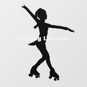 Autocollant Pour Fenêtre Fenêtre de conception de patinage à rouleaux Cloua (Feuille)