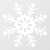 Autocollant Pour Fenêtre fenêtre de flocon de neige d'hiver (Feuille)