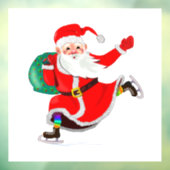 Autocollant Pour Fenêtre Fenêtre de Noël Classer le Père Noël avec des cade (Feuille 3)