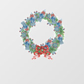 Autocollant Pour Fenêtre Fenêtre de serrure de gingembre de Noël (Feuille)