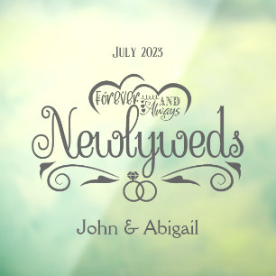 Autocollant Pour Fenêtre Fenêtre Personnalisée Des Nouveaux Mariés Pour Tou