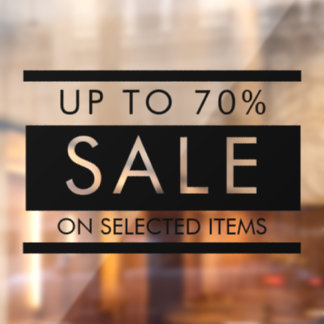 Autocollant Pour Fenêtre Fenêtre Personnalisée Tous les textes modifiables 