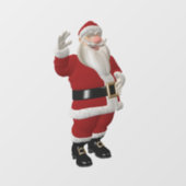 AUTOCOLLANT POUR FENÊTRE FENÊTRE SANTA CLAUS CHRISTMAS CLING (Feuille)