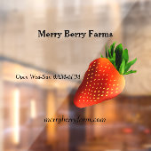 Autocollant Pour Fenêtre Ferme de fraises (Feuille 2)