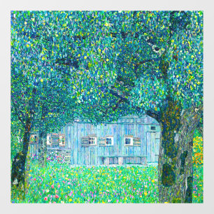 Autocollant Pour Fenêtre Ferme de Gustav Klimt en Haute-Autriche