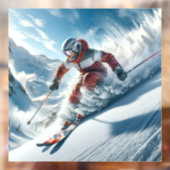 Autocollant Pour Fenêtre Fermeture de la fenêtre de ski (Feuille 2)