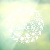 Autocollant Pour Fenêtre Festif 'Joyeux Noël' Chalkboard Wreath Cling (Feuille 3)