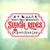 Autocollant Pour Fenêtre Festif Noël Pôle Nord manèges (Feuille 3)