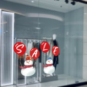 Autocollant Pour Fenêtre Festif Snowman VENDRE Vacances Vibes Store