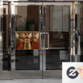 Autocollant Pour Fenêtre Festive Angels (Porte de bureau)