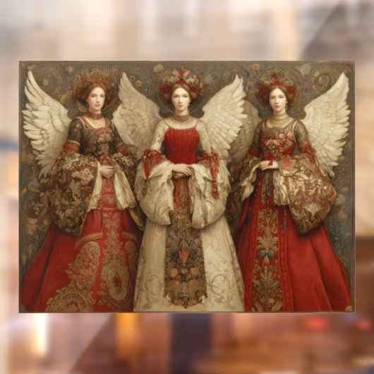 Autocollant Pour Fenêtre Festive Angels (Feuille 2)