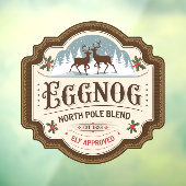 Autocollant Pour Fenêtre Festive eggnog pôle Nord (Feuille 3)