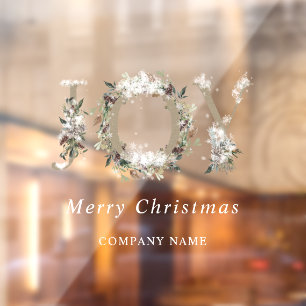 Autocollant Pour Fenêtre Fête de joie botanique gelée