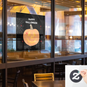 Autocollant Pour Fenêtre Fête d'Halloween Vintage Crânes en détresse Joyeux