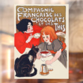 Autocollant Pour Fenêtre Fête du chocolat français Steinlen Art (Feuille 2)
