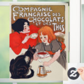 Autocollant Pour Fenêtre Fête du chocolat français Steinlen Art (Maison)