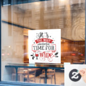 Autocollant Pour Fenêtre fête Noël Vacances bar à vin (Fenêtre de café)