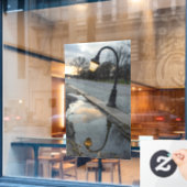 Autocollant Pour Fenêtre feu de rue incliné (Fenêtre de café)