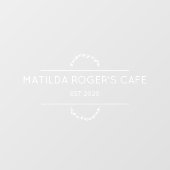 Autocollant Pour Fenêtre Feuillage Minimal Opaque (Feuille)